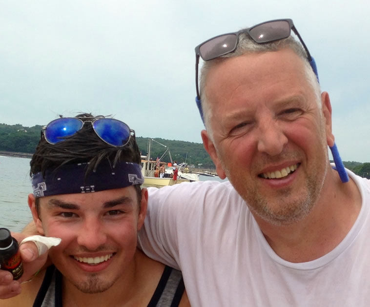Michael Leviseur with Son Ed