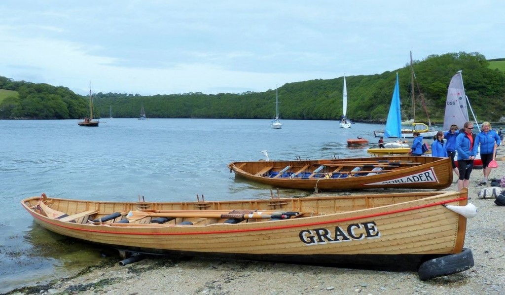 Boats on beach at Truro