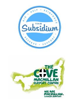 Team Subsidium and Cove Cancer Unit logos